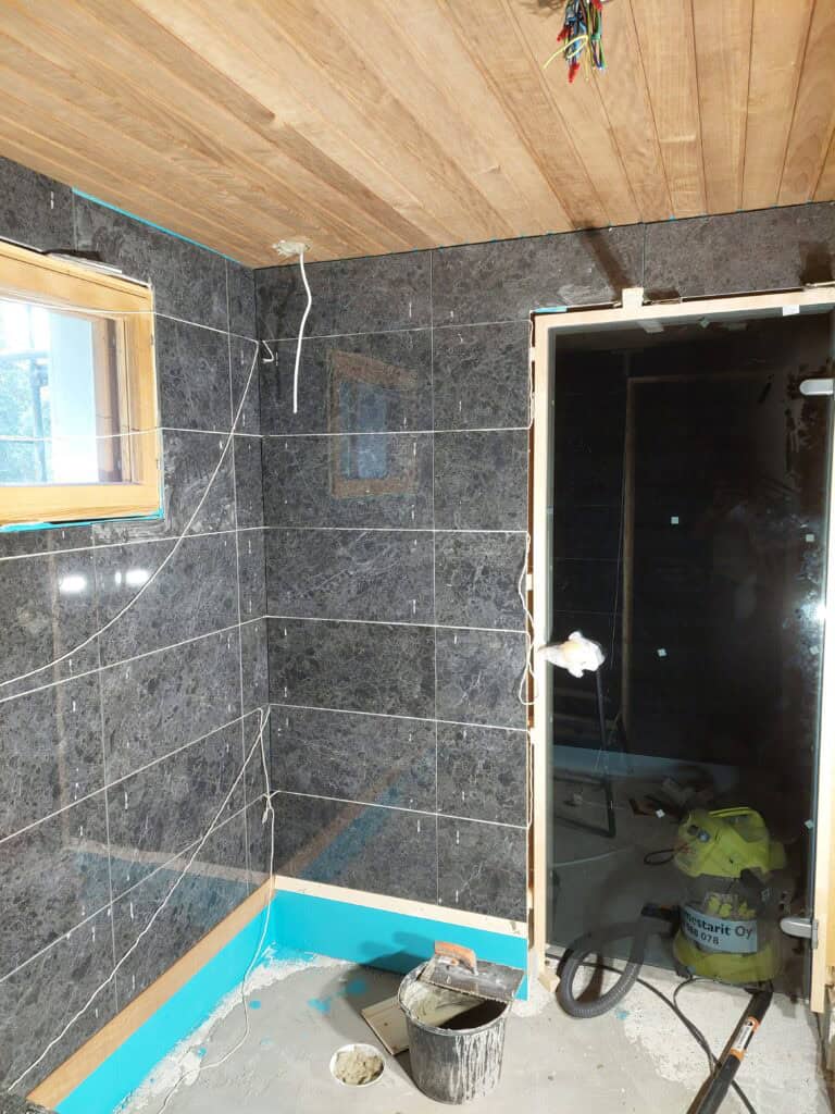 sauna ja pesuhuoneremontti